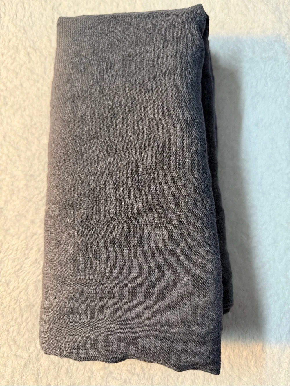 Quince King Set Pillowcase in Slate Blue denim 100% Linen 20”x40”